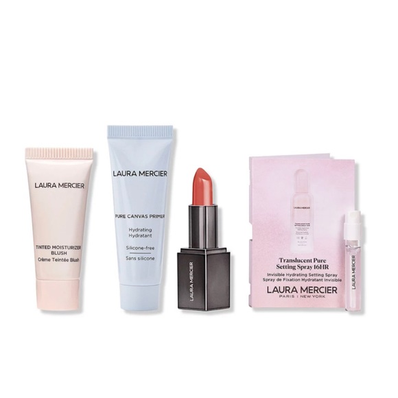 LAURA MERCIER ULTA BEAUTY BREAK 4p $50 Primer Blush Lipstick Setting Spray - Picture 1 of 5